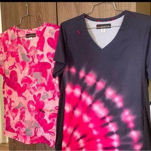 Lot of 2 Koi Scrubs Tops NWT